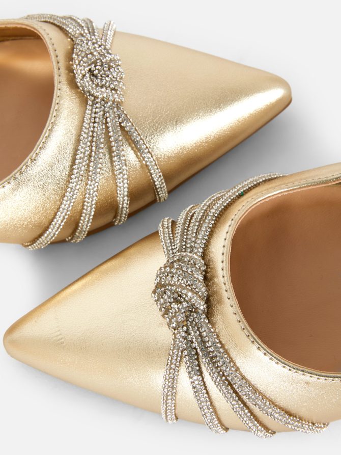 Rhinestone Chain Slingback Flats - Image 5