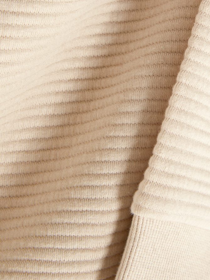 Ribbed Crew Neck Sweatshirt - Image 3