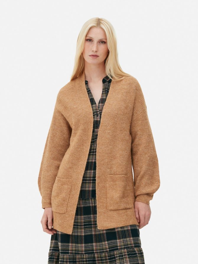 Ribbed Open Front Cardigan - Image 2