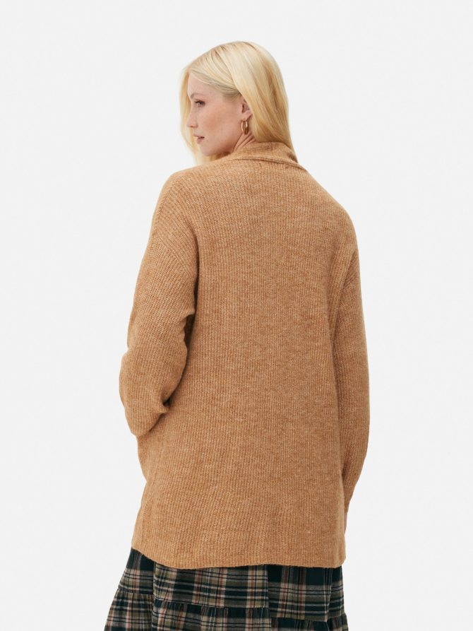 Ribbed Open Front Cardigan - Image 4