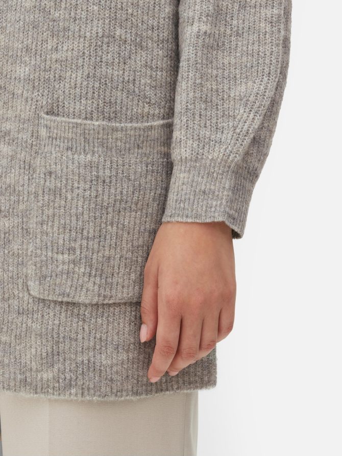Ribbed Open Front Cardigan - Image 3