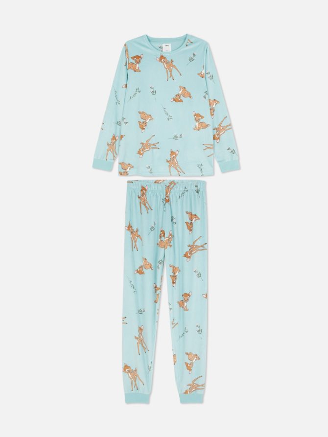 Disney’s Character Print Velour Pajamas