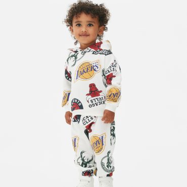 NBA Logo Print Hoodie