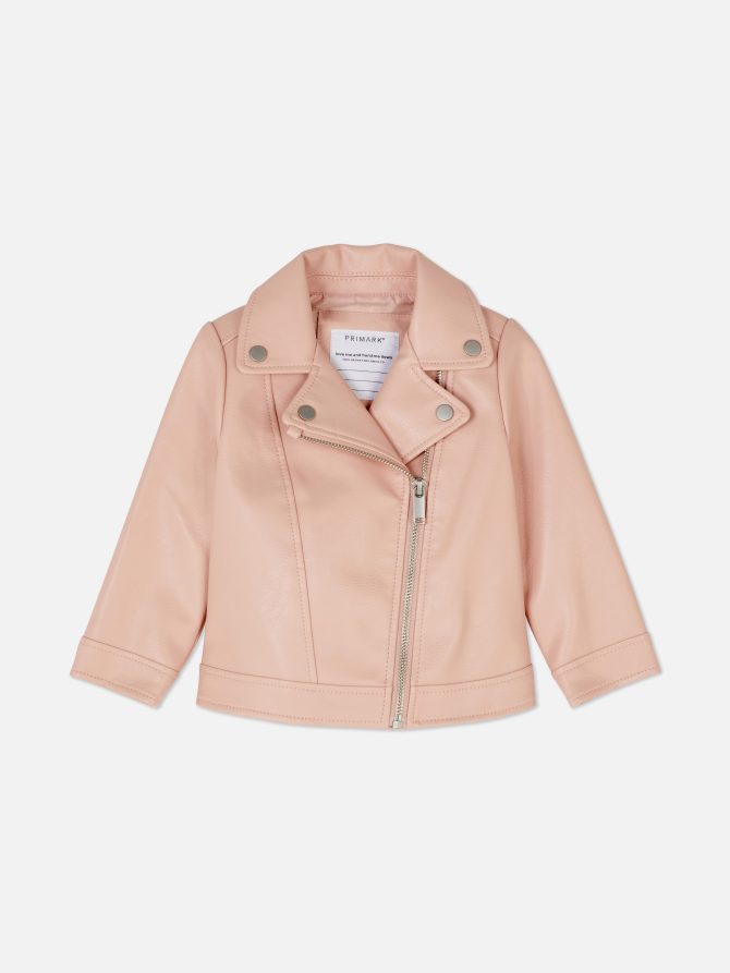 Faux Leather Biker Jacket - Image 3