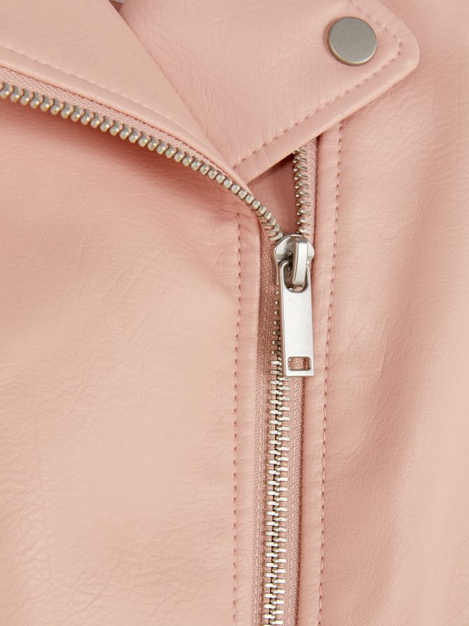Faux Leather Biker Jacket - Image 5