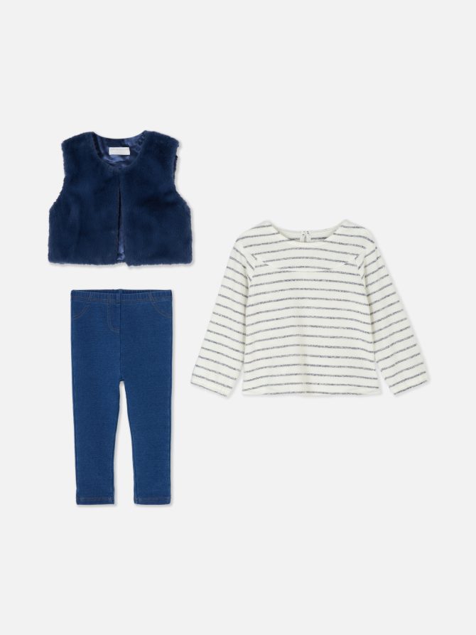 Vest, T-Shirt and Leggings Set - Image 3