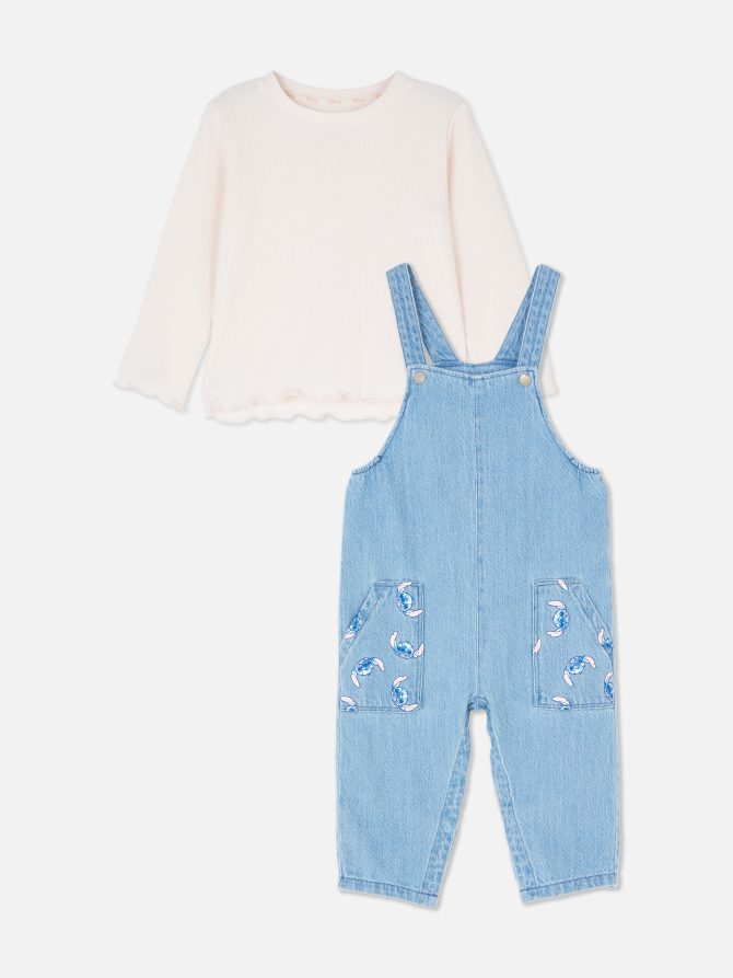 Disney’s Lilo and Stitch Overalls and T-Shirt Set - Image 3