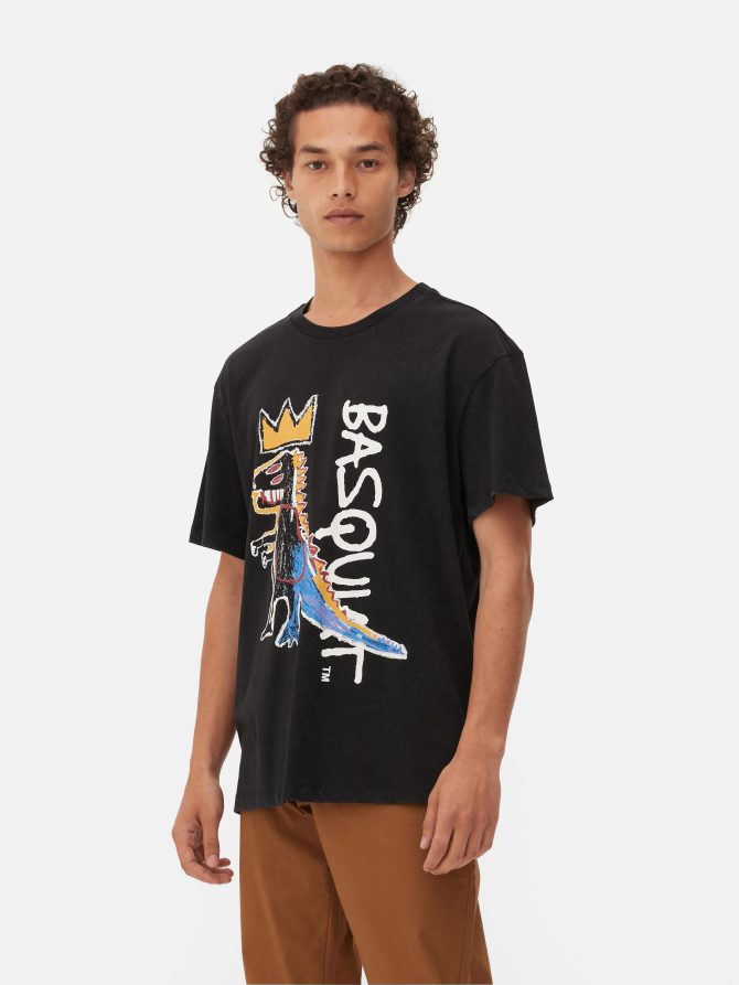 Basquiat Graphic Short Sleeve T-Shirt - Image 2