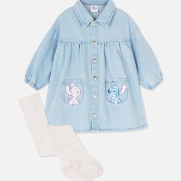 Disney’s Lilo and Stitch Denim Dress and Tights Set
