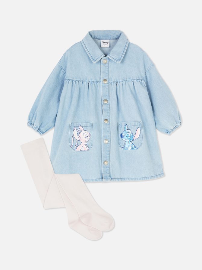 Disney’s Lilo and Stitch Denim Dress and Tights Set