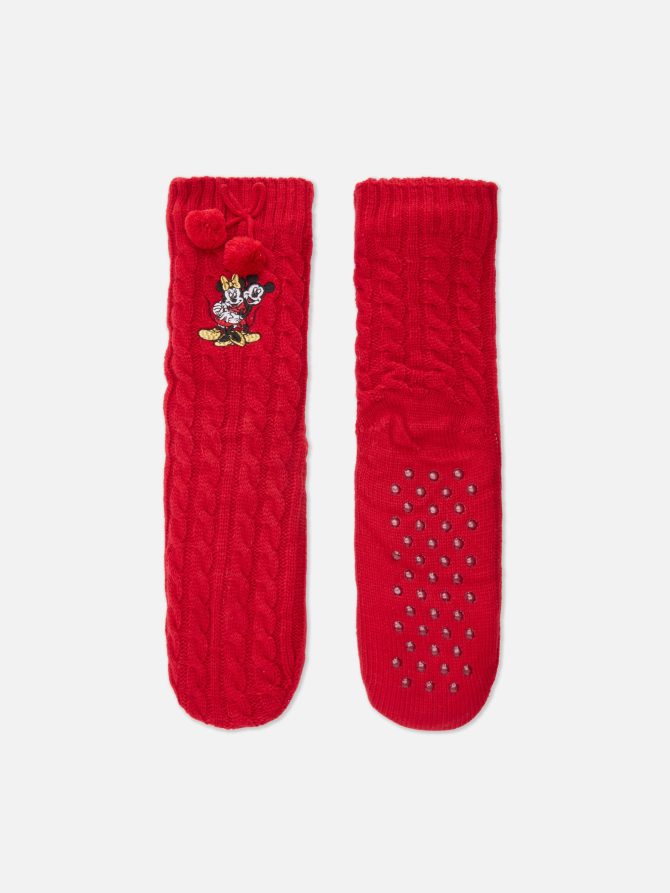 Disney’s Mickey Mouse and Minnie Mouse Cable Knit Socks