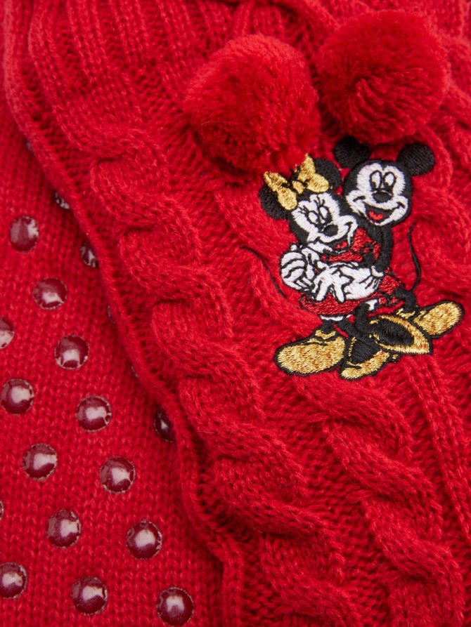 Disney’s Mickey Mouse and Minnie Mouse Cable Knit Socks - Image 2