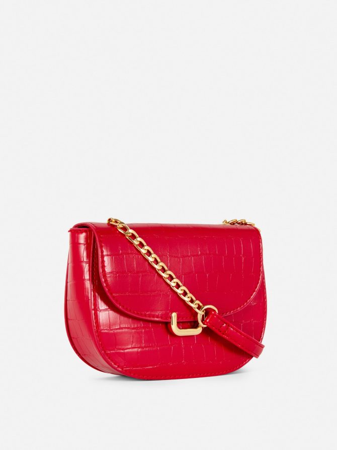 Faux Croc Crossbody Bag - Image 2