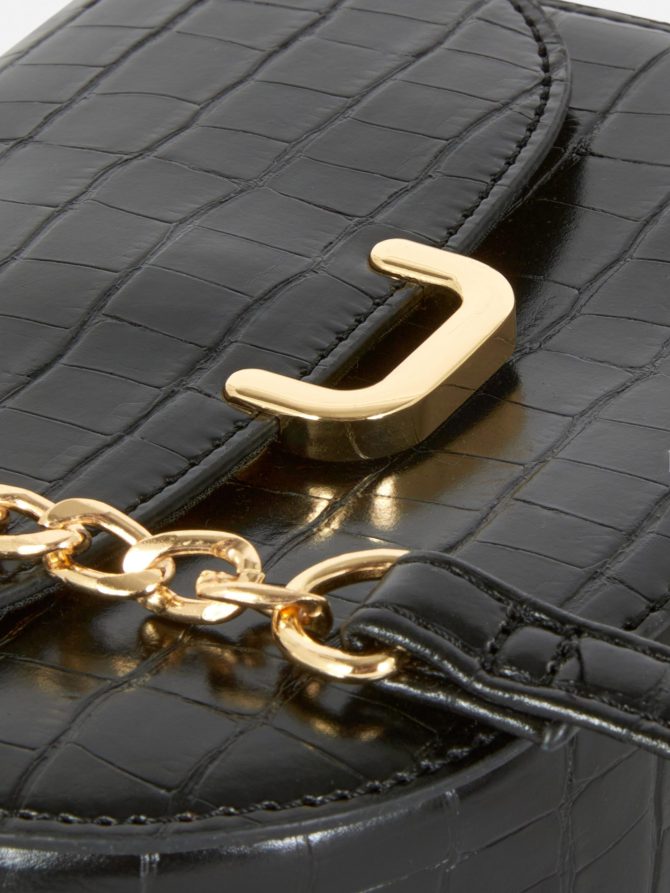 Faux Croc Crossbody Bag - Image 3