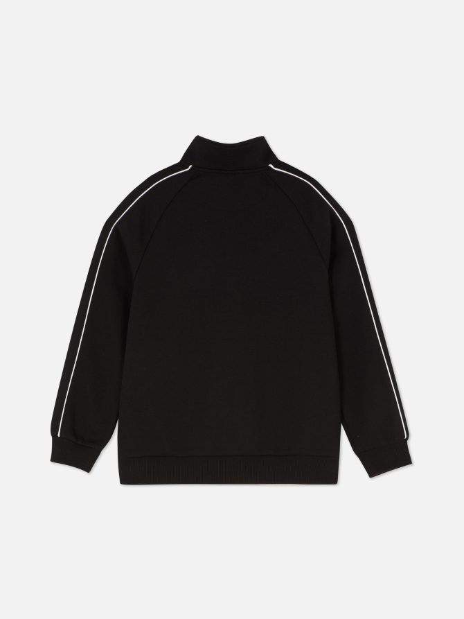 Piqué Quarter Zip Track Top - Image 4