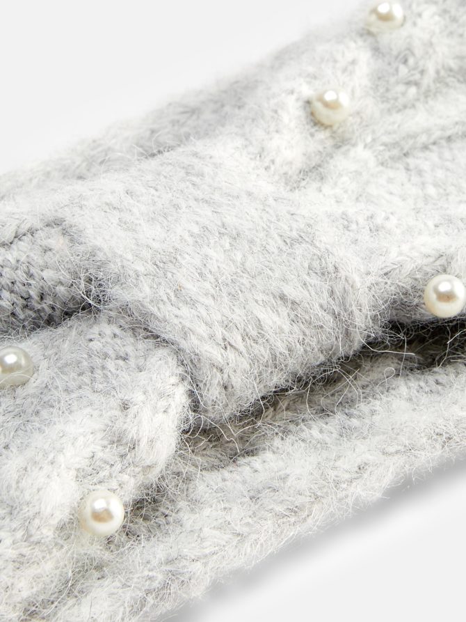 Pearl Cable Knit Headband - Image 2