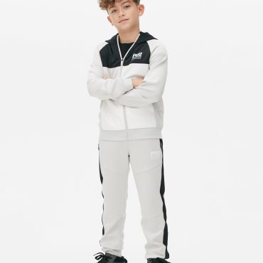Color Block Zip Track Jacket