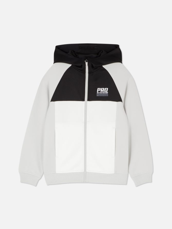 Color Block Zip Track Jacket - Image 3