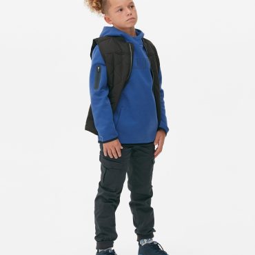 Contrast Trim Track Hoodie