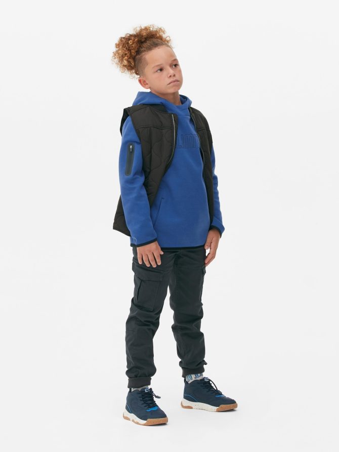 Contrast Trim Track Hoodie