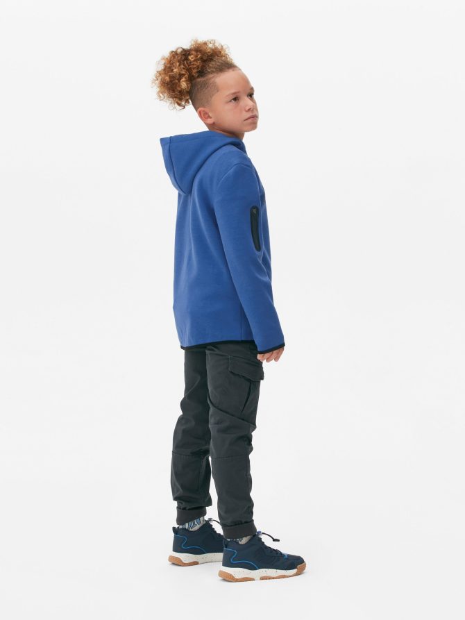 Contrast Trim Track Hoodie - Image 2