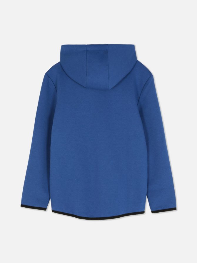 Contrast Trim Track Hoodie - Image 4