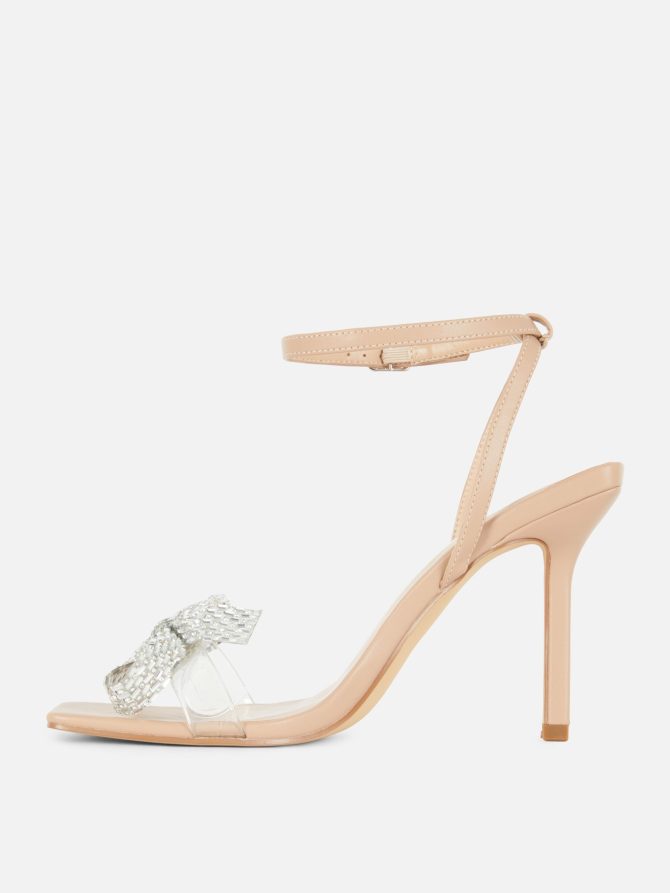 Metallic Bow High Heels - Image 4