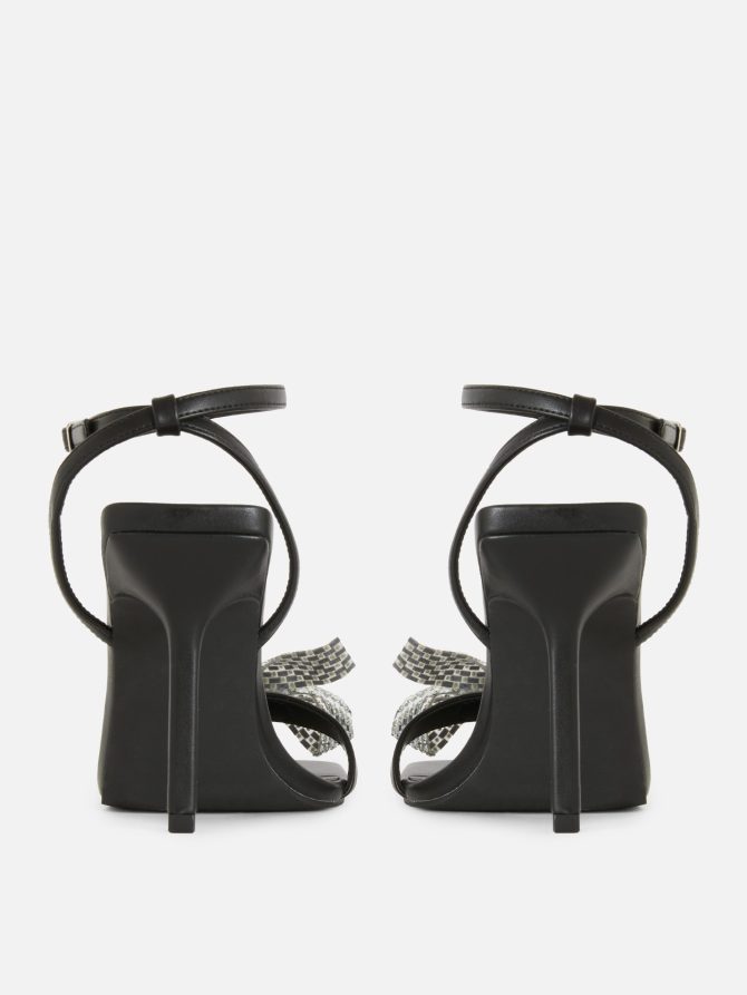Metallic Bow High Heels - Image 3