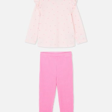 Ruffle Top and Leggings Set