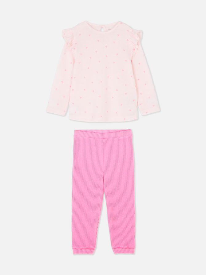 Ruffle Top and Leggings Set