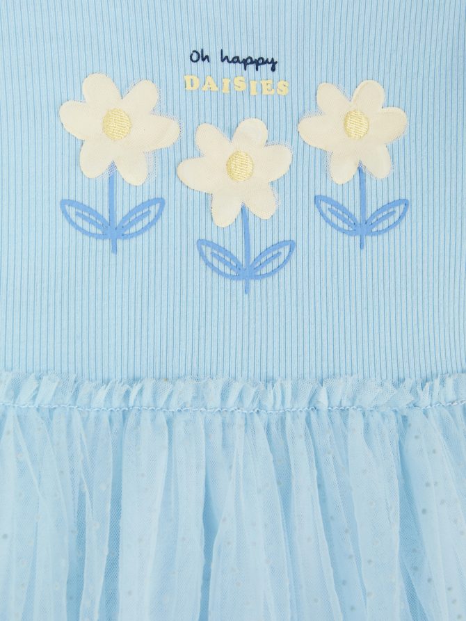 Daisy Ribbed Tutu Dress - Image 3