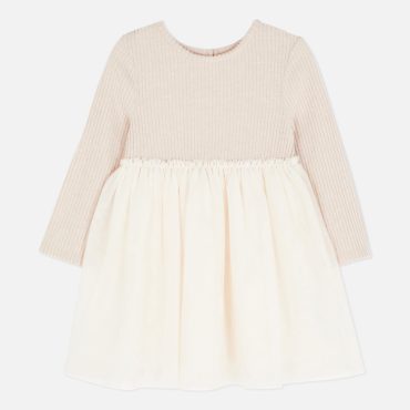 Ribbed Long Sleeve Tutu Dress