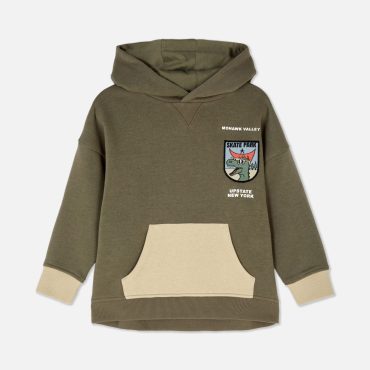 Color Block Graphic Hoodie