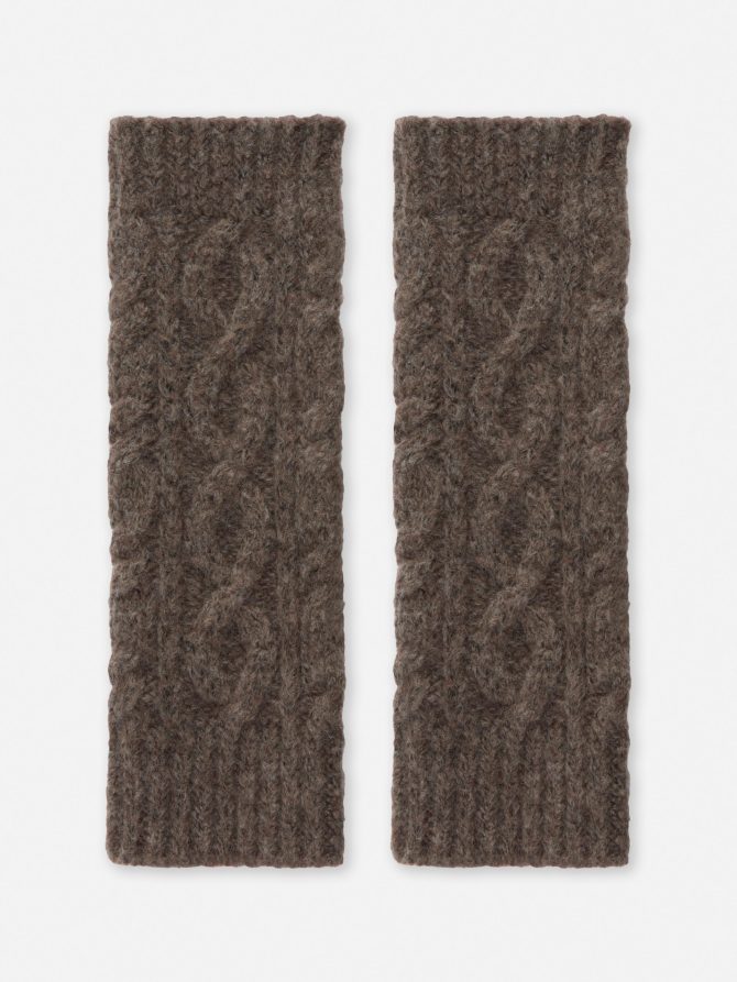 Cable Knit Wrist Warmers