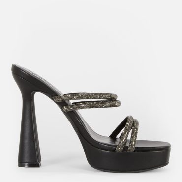 Rita Ora Embellished Platform Mules