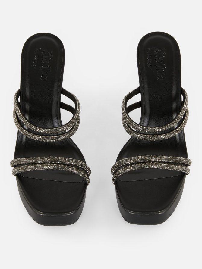 Rita Ora Embellished Platform Mules - Image 2