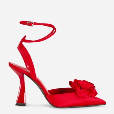 Rita Ora Satin Rose Court Heels