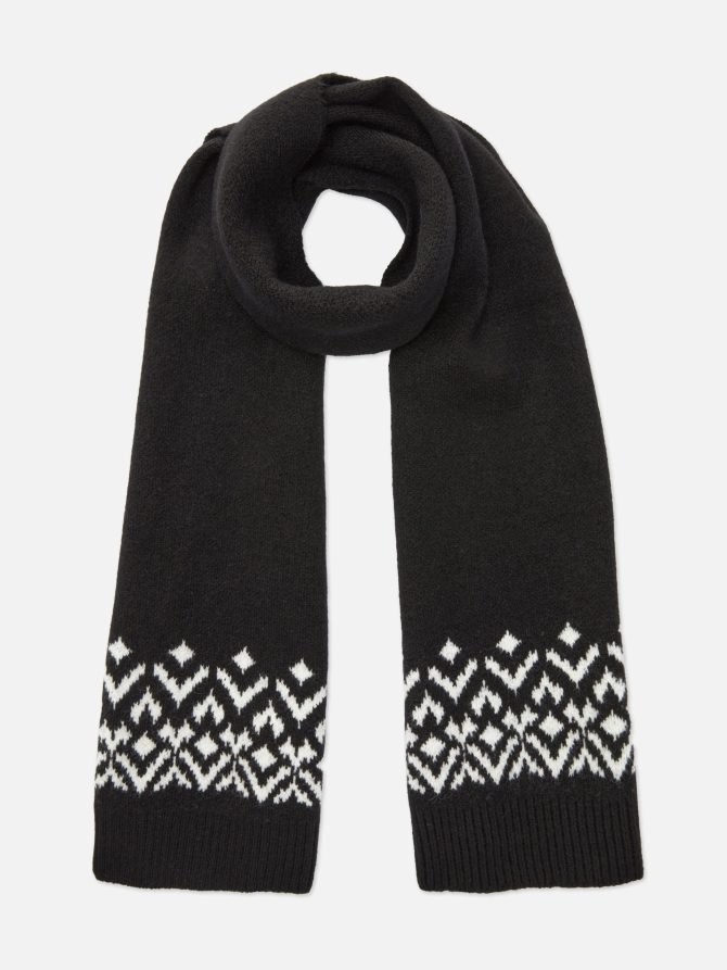 Fair Isle Knit Scarf