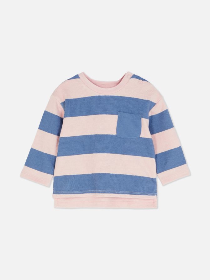 Stripe Patch Pocket T-shirt