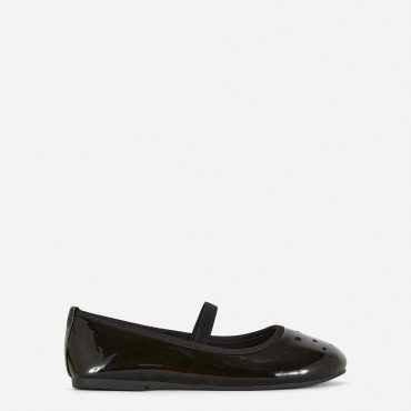 Laser Cut Patent Ballerinas