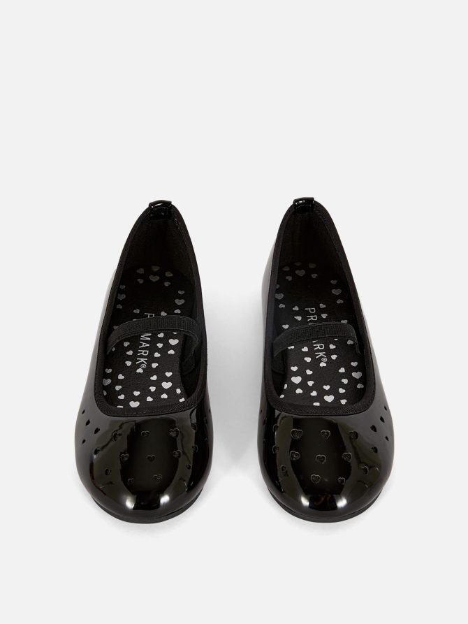 Laser Cut Patent Ballerinas - Image 2