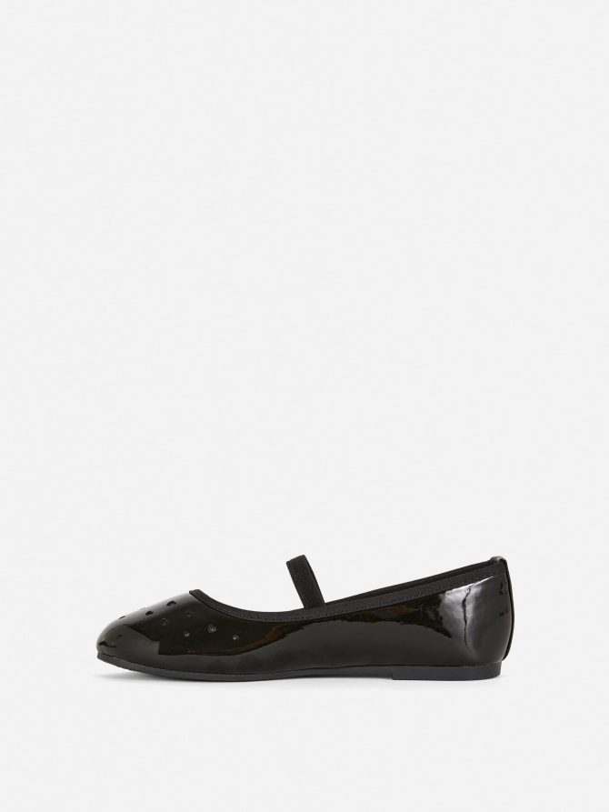 Laser Cut Patent Ballerinas - Image 4