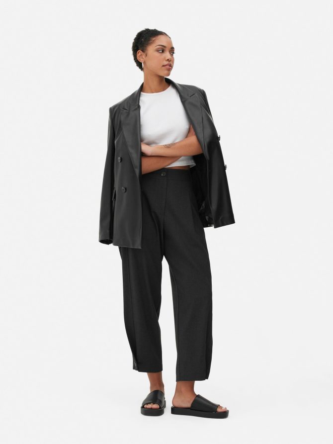 Pleated Tapered Pants