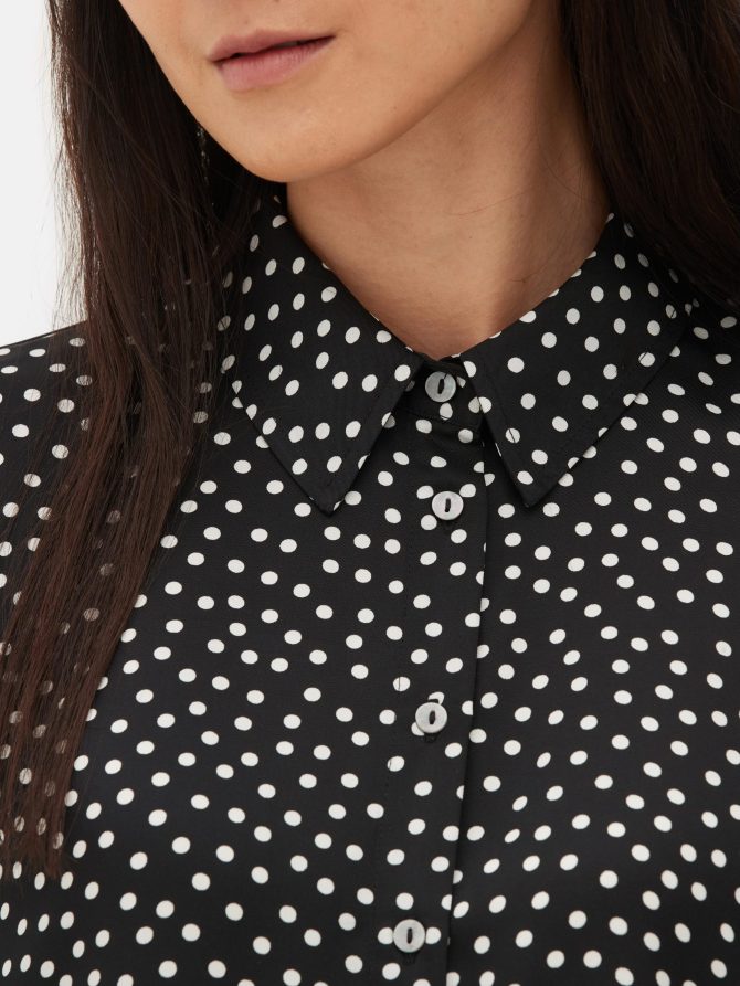 Long Sleeve Satin Shirt - Image 3