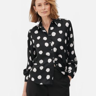 Long Sleeve Satin Shirt