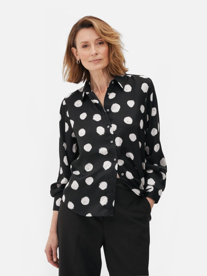 Long Sleeve Satin Shirt