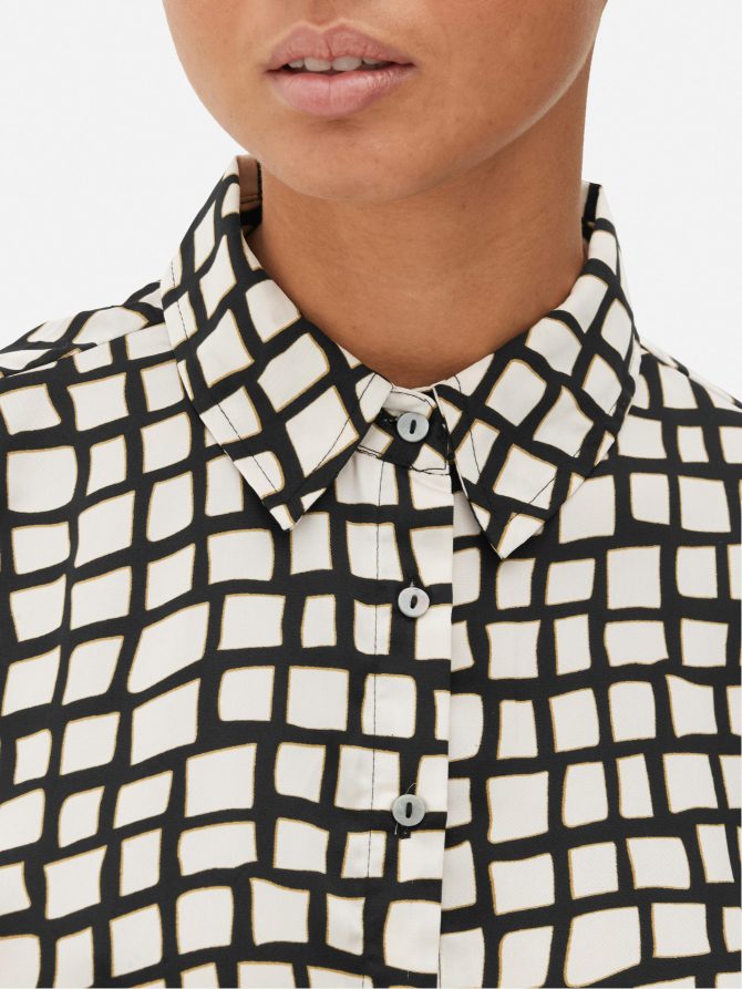 Long Sleeve Satin Shirt - Image 3