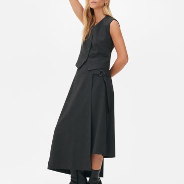 The Edit Asymmetrical D-Ring Skirt