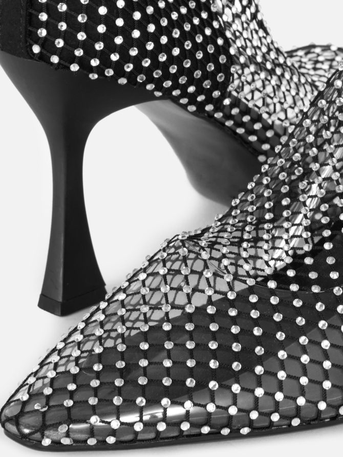 Rita Ora Heeled Mesh Ankle Boots - Image 5