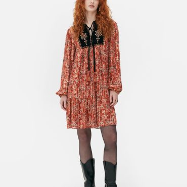 Paisley Mini Smock Dress